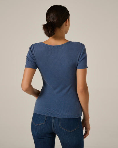 7Diamonds Modal Ribbed Pocket Tee