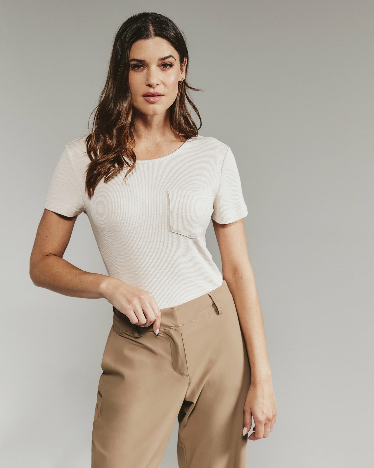 7Diamonds Modal Ribbed Pocket Tee