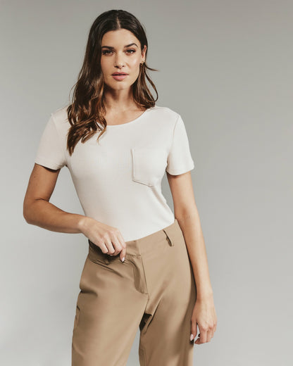 7Diamonds Modal Ribbed Pocket Tee
