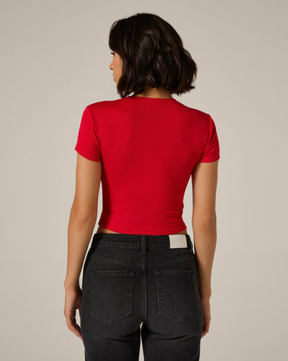 7Diamonds Core Ribbed Crop Tee