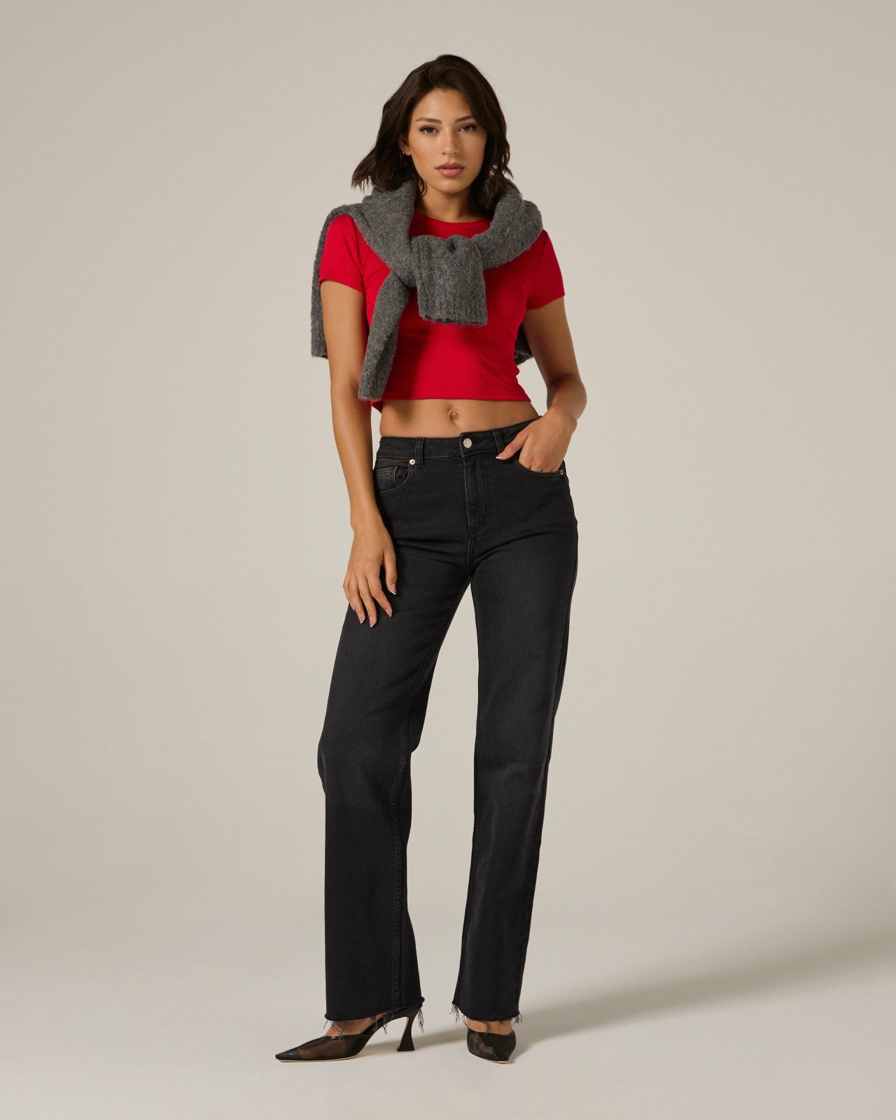 7Diamonds Core Ribbed Crop Tee