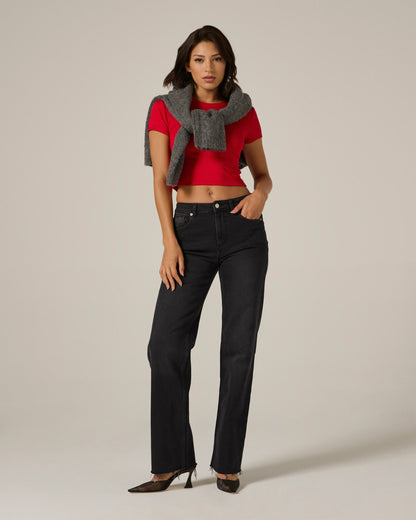 7Diamonds Core Ribbed Crop Tee