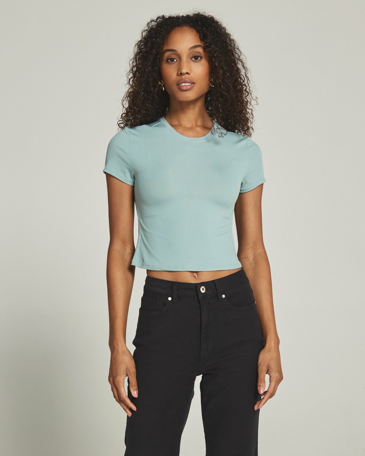 7Diamonds Core Ribbed Crop Tee