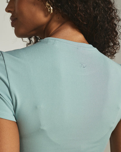 7Diamonds Core Ribbed Crop Tee
