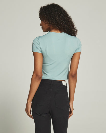 7Diamonds Core Ribbed Crop Tee