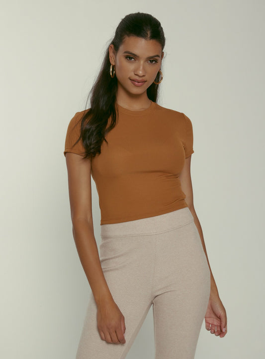 7Diamonds Core Ribbed Crop Tee