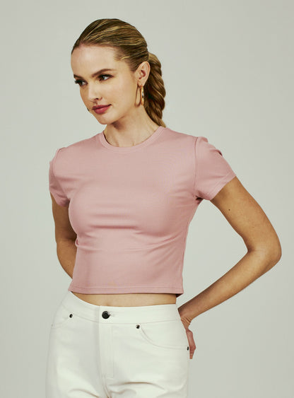 7Diamonds Core Ribbed Crop Tee