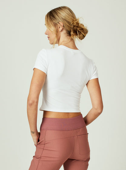 7Diamonds Core Ribbed Crop Tee
