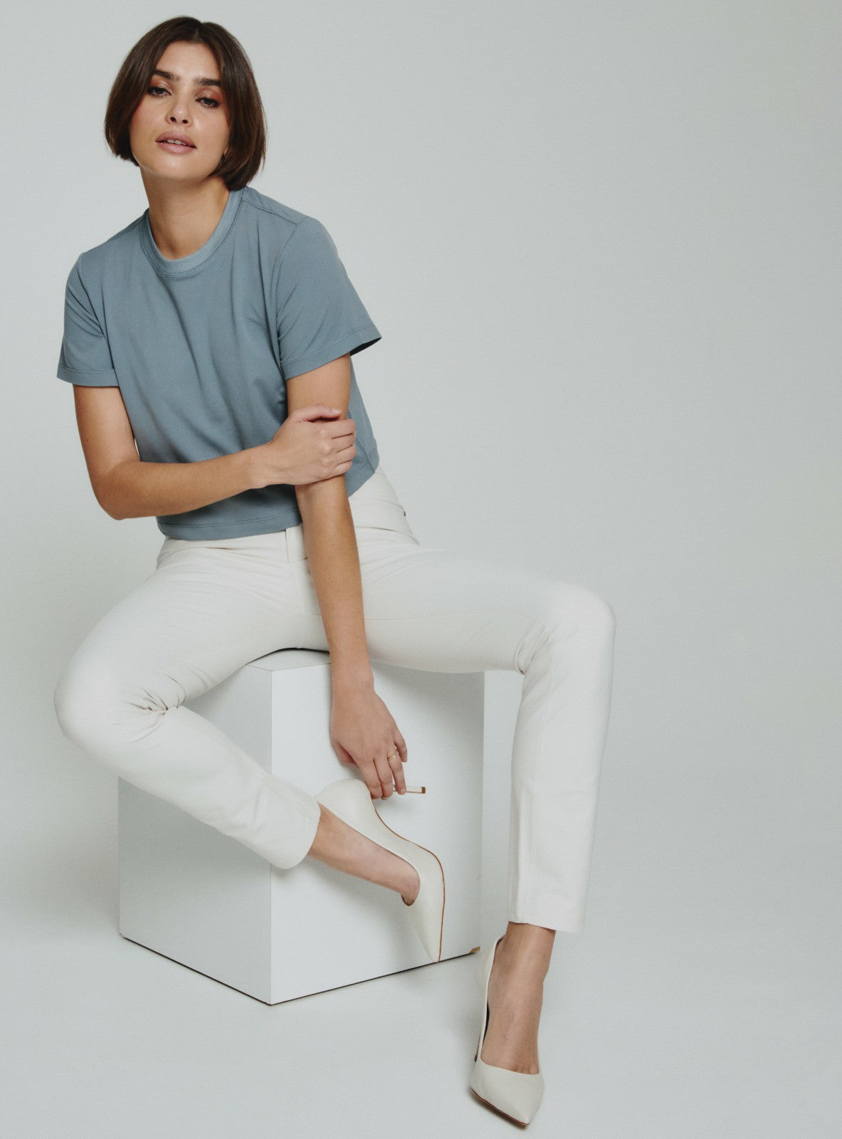 7Diamonds Core Relaxed Crop Crew Tee