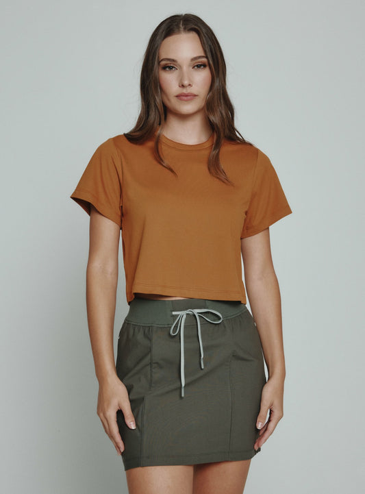 7Diamonds Core Relaxed Crop Crew Tee