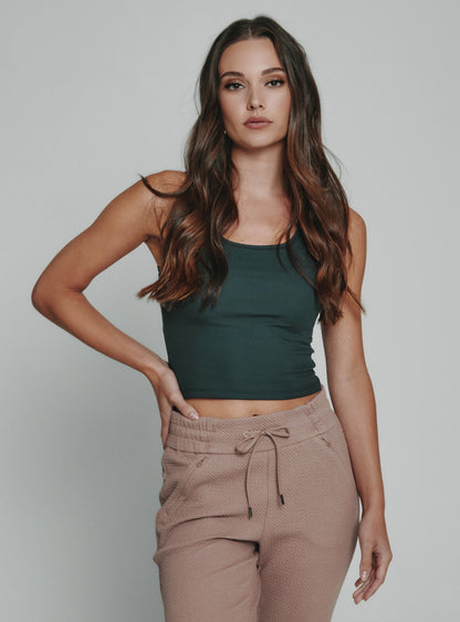 7Diamonds Core Ribbed Crop Tank