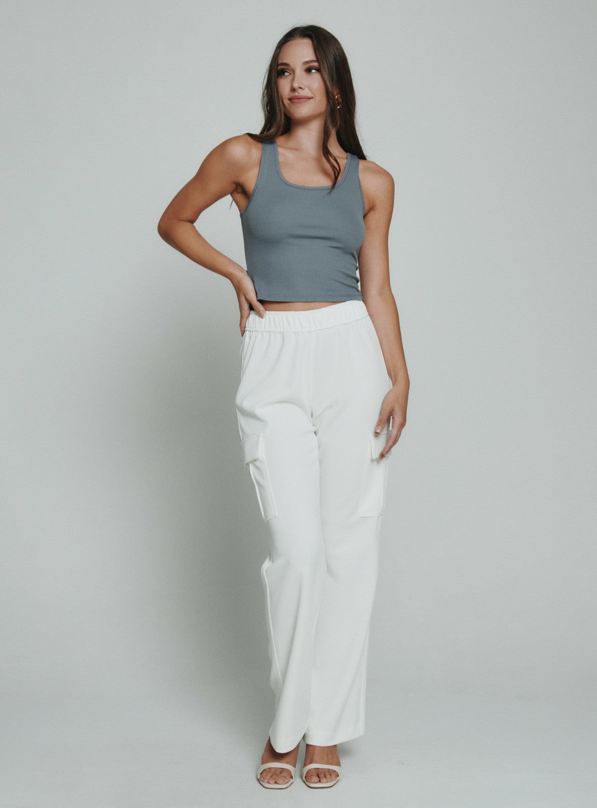 7Diamonds Core Ribbed Crop Tank