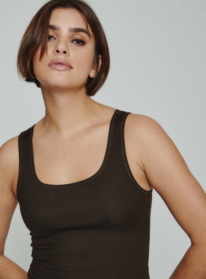 7Diamonds Core Ribbed Crop Tank