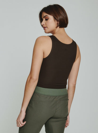 7Diamonds Core Ribbed Crop Tank