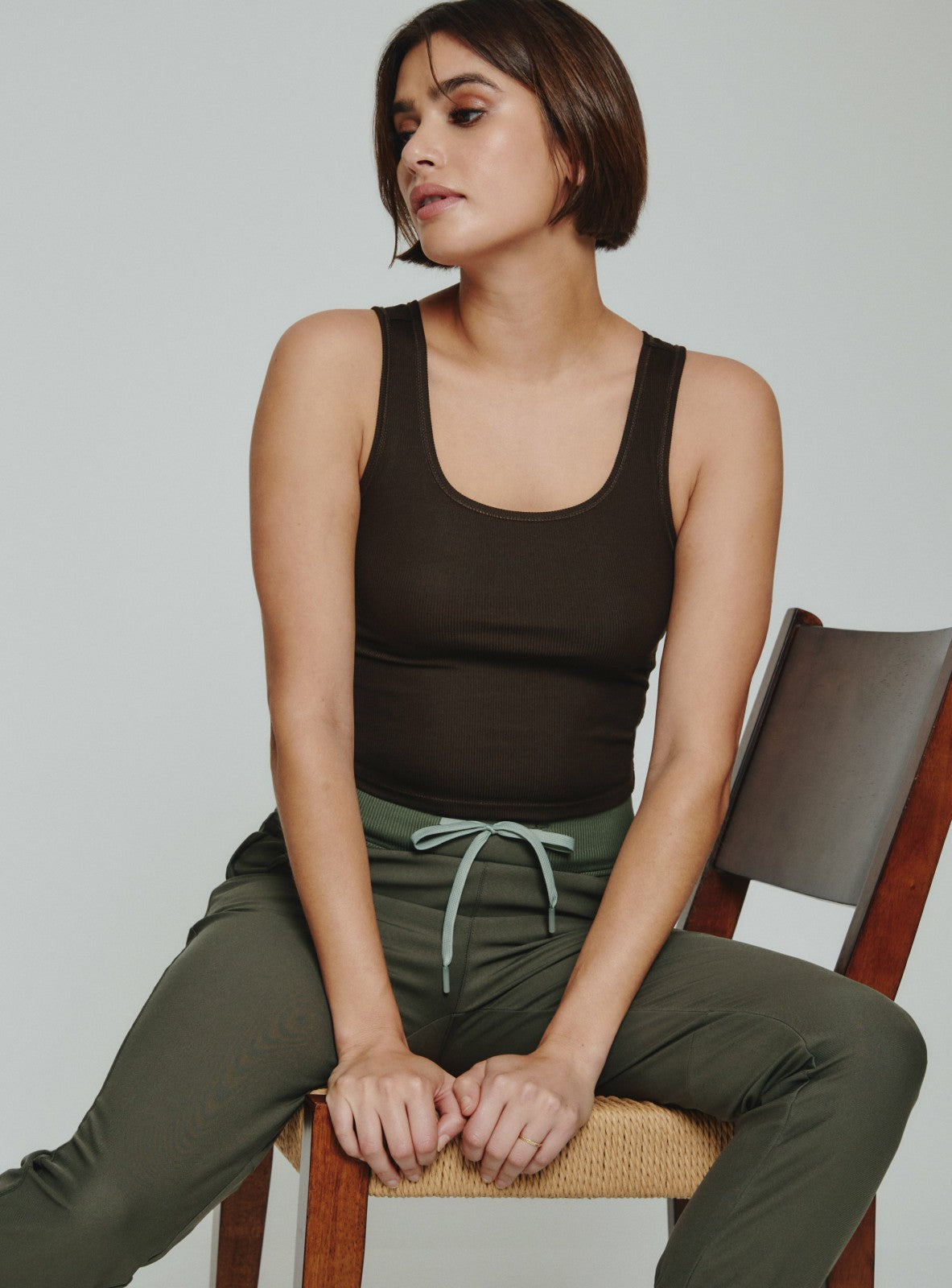 7Diamonds Core Ribbed Crop Tank