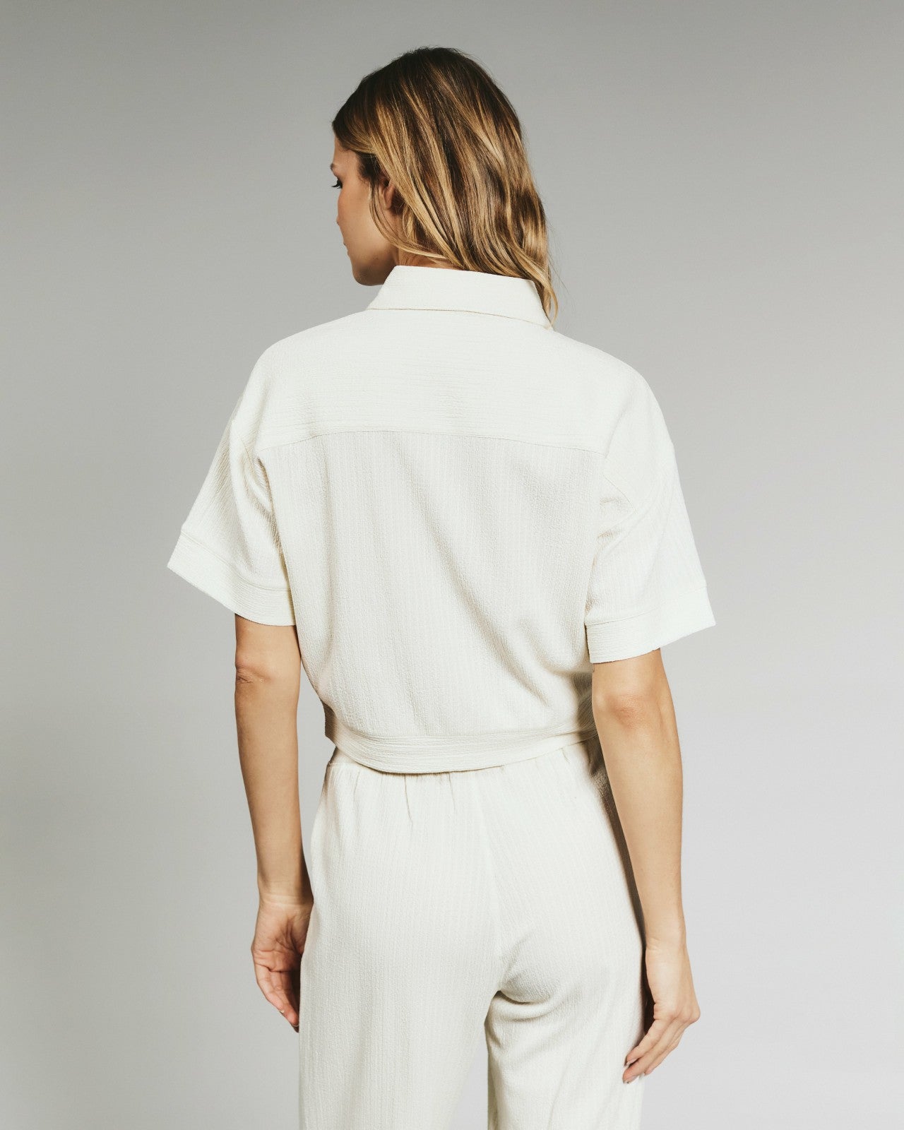7Diamonds Dahlia Knit Crop Shirt
