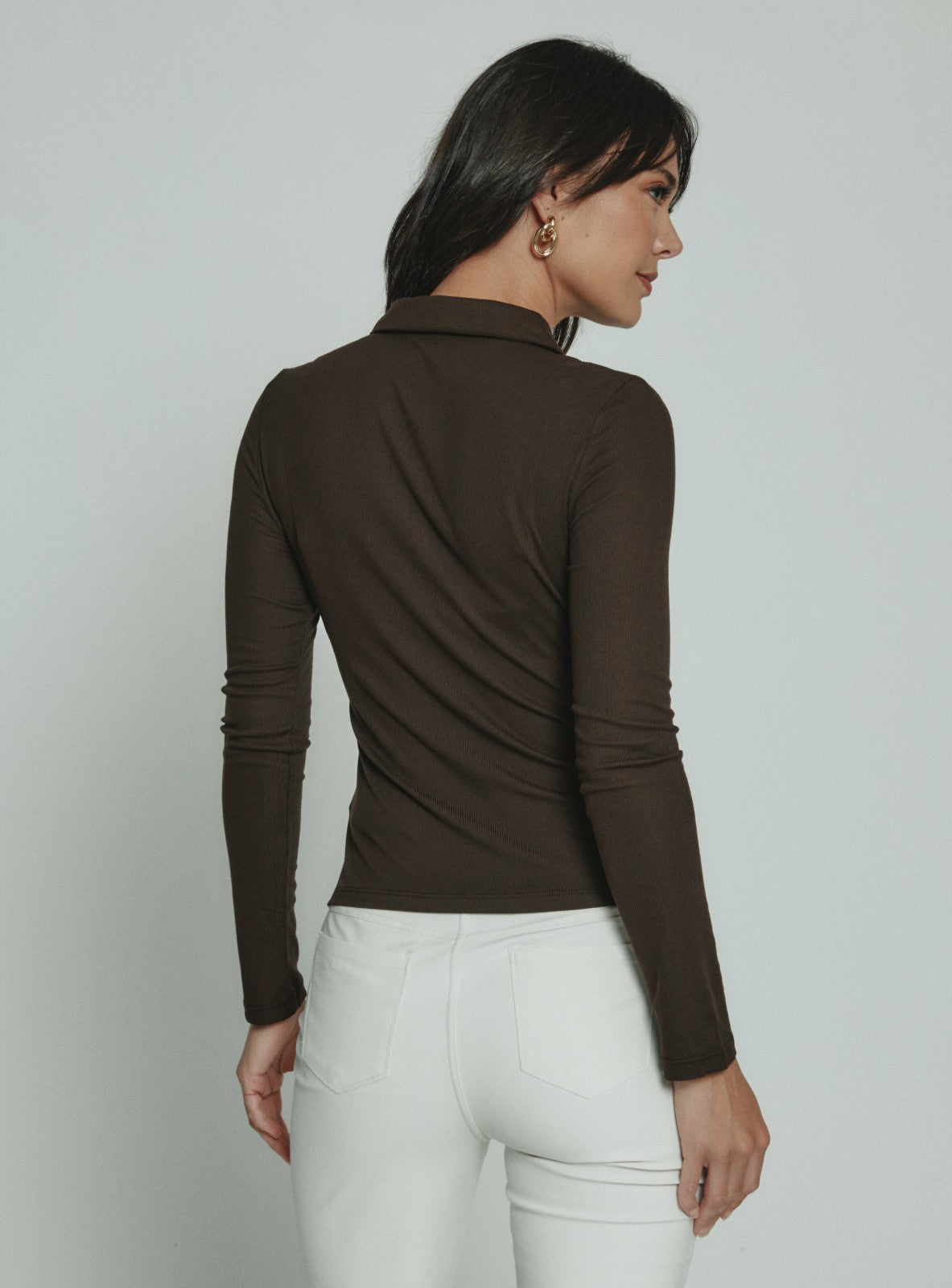 7Diamonds Core Ribbed Long Sleeve Polo