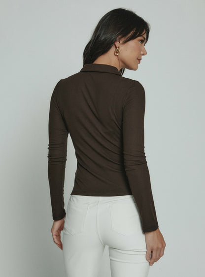 7Diamonds Core Ribbed Long Sleeve Polo