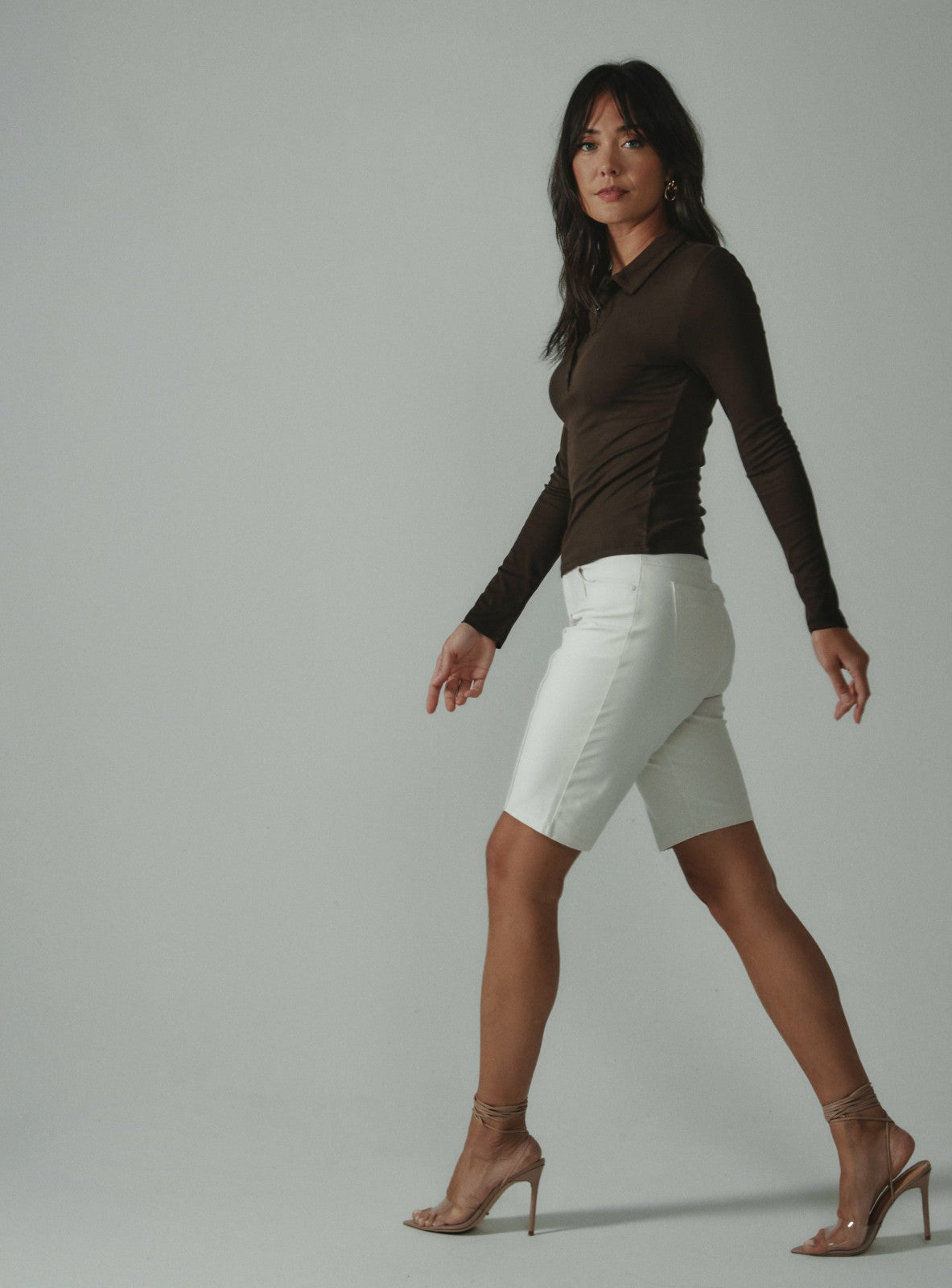 7Diamonds Core Ribbed Long Sleeve Polo