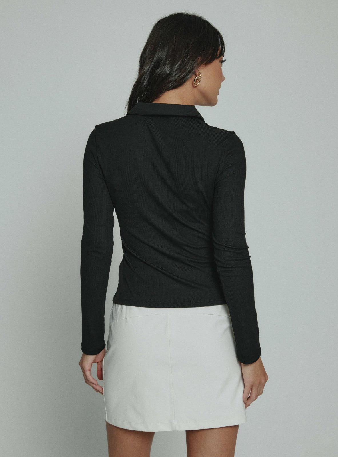 7Diamonds Core Ribbed Long Sleeve Polo