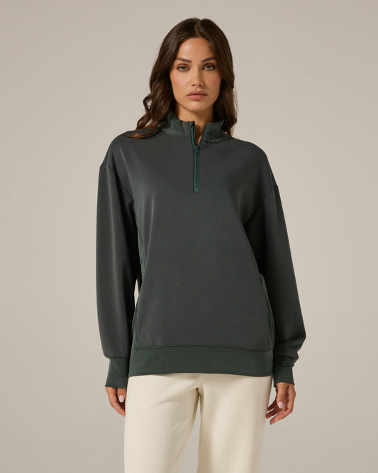 7Diamonds REV™ Boyfriend Quarter-Zip
