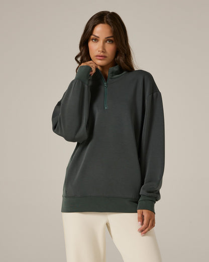 7Diamonds REV™ Boyfriend Quarter-Zip