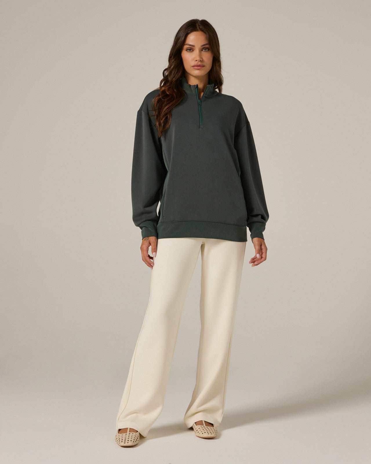 7Diamonds REV™ Boyfriend Quarter-Zip