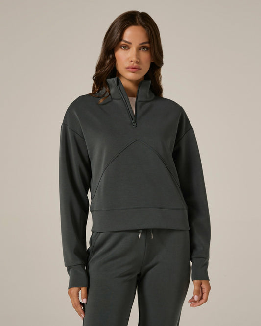7Diamonds REV™ Crop Quarter-Zip Pullover