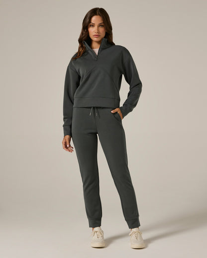7Diamonds REV™ Crop Quarter-Zip Pullover