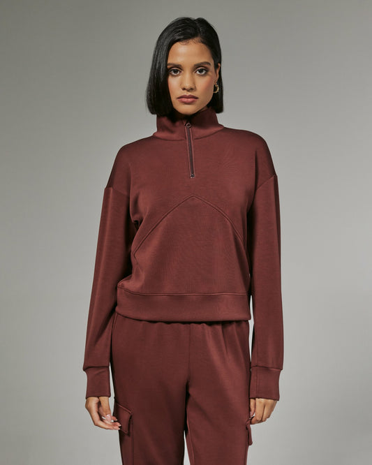 7Diamonds REV™ Crop Quarter-Zip Pullover