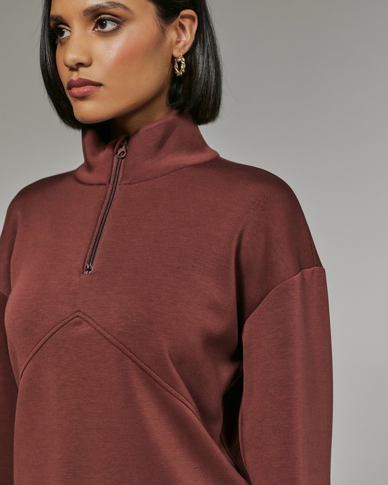 7Diamonds REV™ Crop Quarter-Zip Pullover