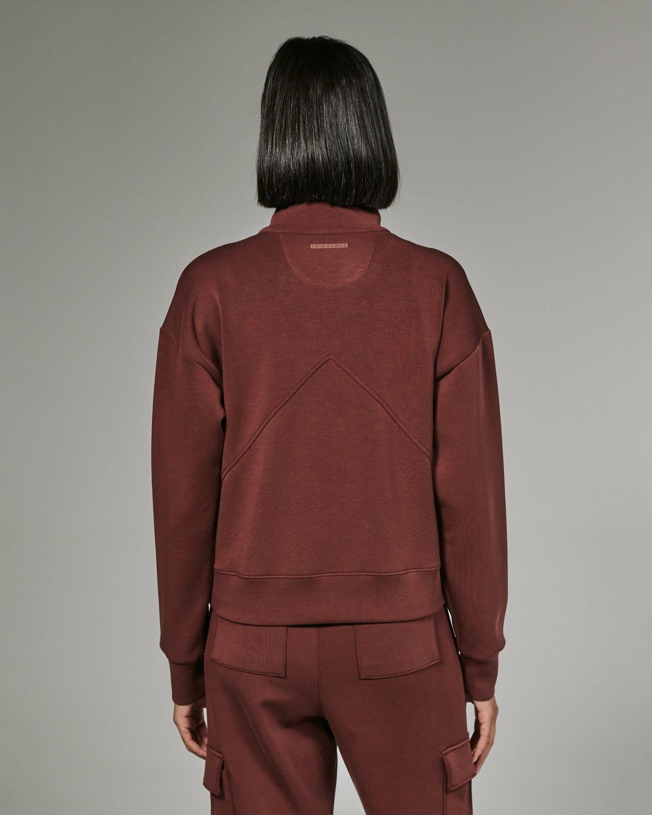 7Diamonds REV™ Crop Quarter-Zip Pullover