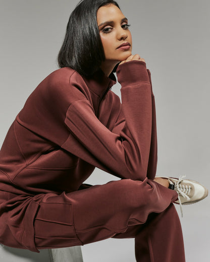 7Diamonds REV™ Crop Quarter-Zip Pullover