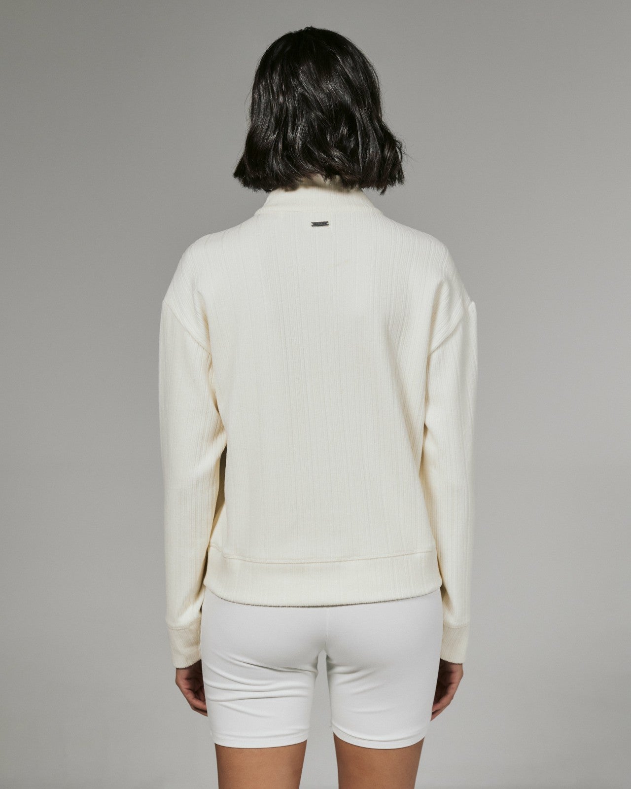7Diamonds Gaia Textured Half-Zip Pullover
