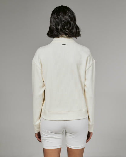 7Diamonds Gaia Textured Half-Zip Pullover