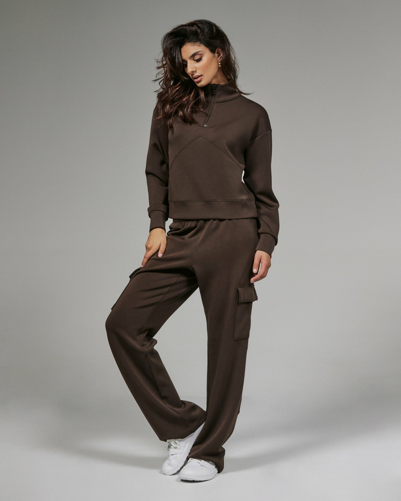 7Diamonds REV™ Crop Quarter-Zip Pullover