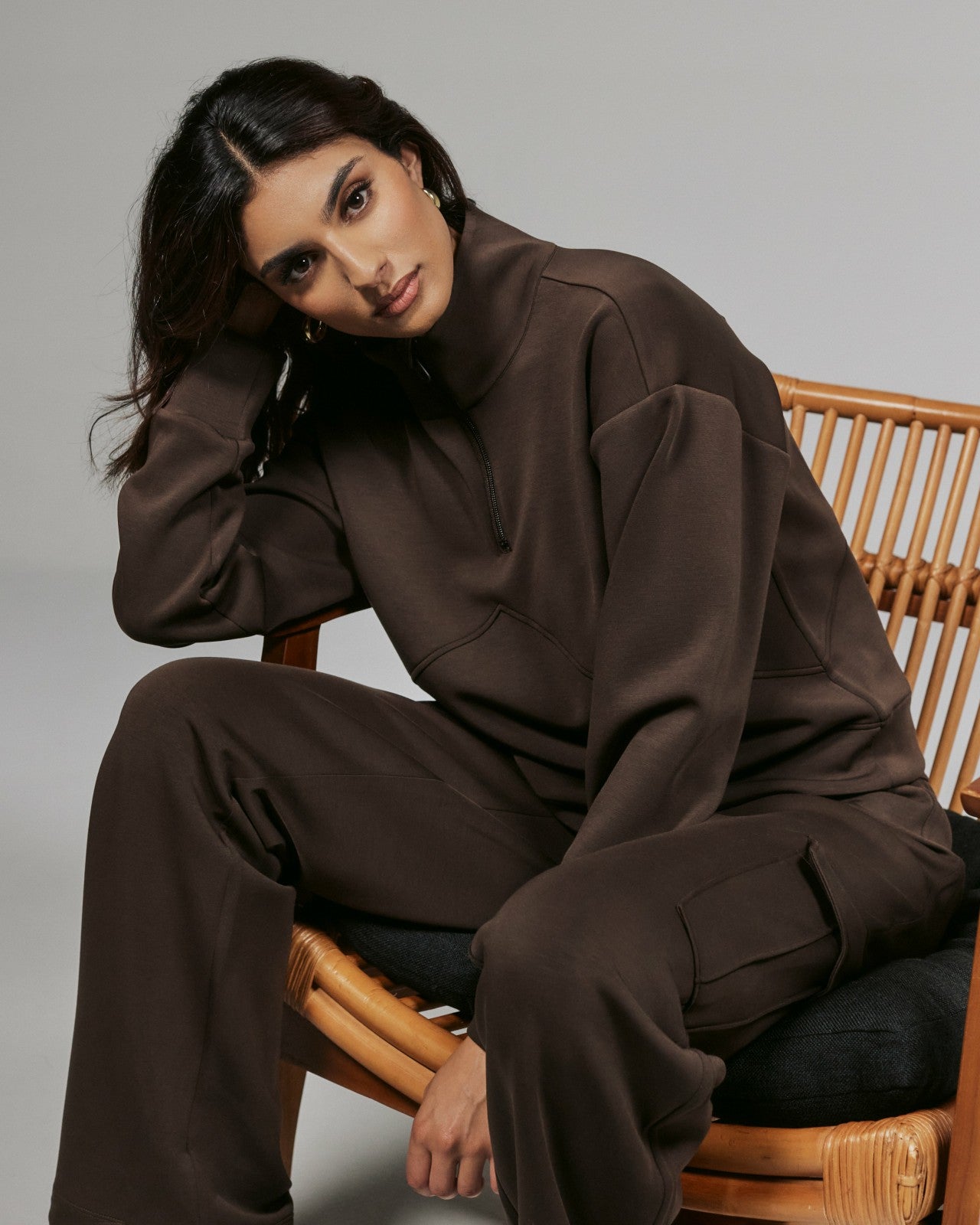7Diamonds REV™ Crop Quarter-Zip Pullover