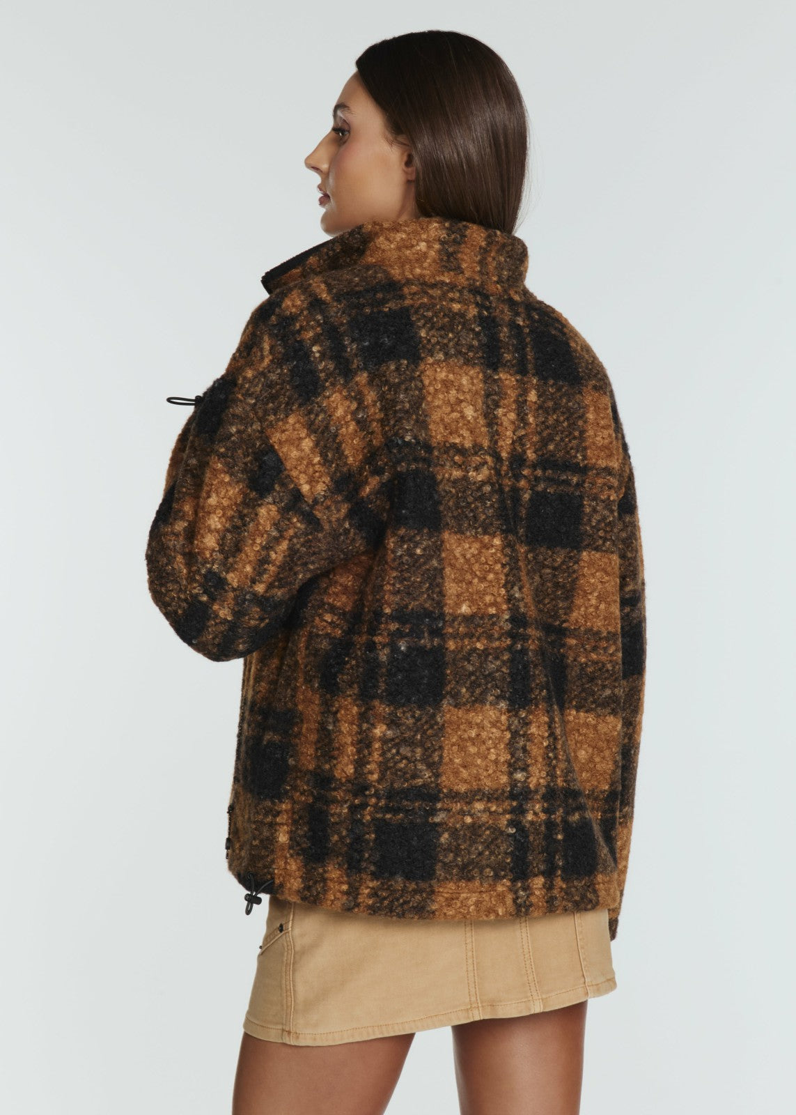 7Diamonds Naya Plaid Sherpa Jacket