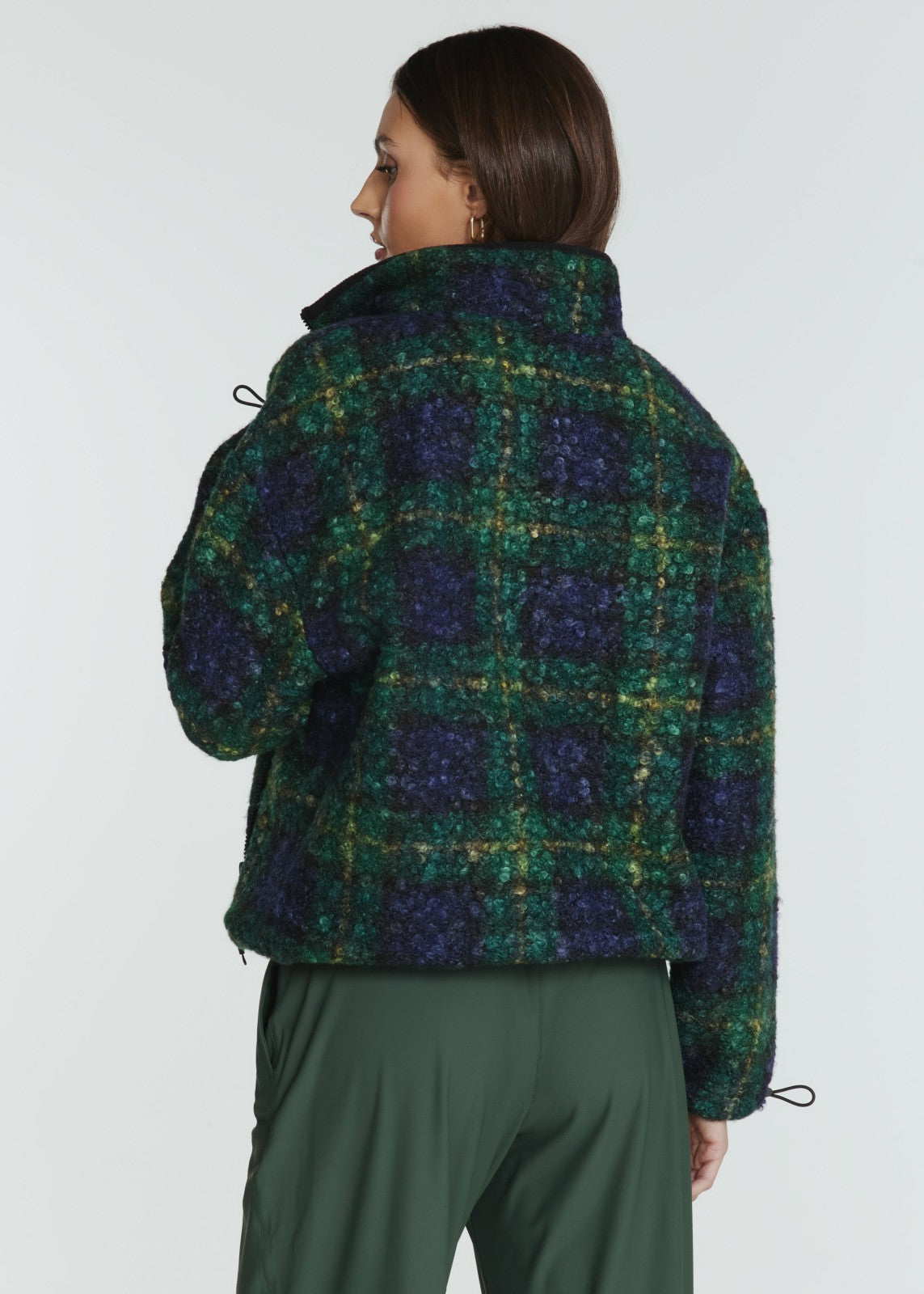 7Diamonds Naya Plaid Sherpa Jacket