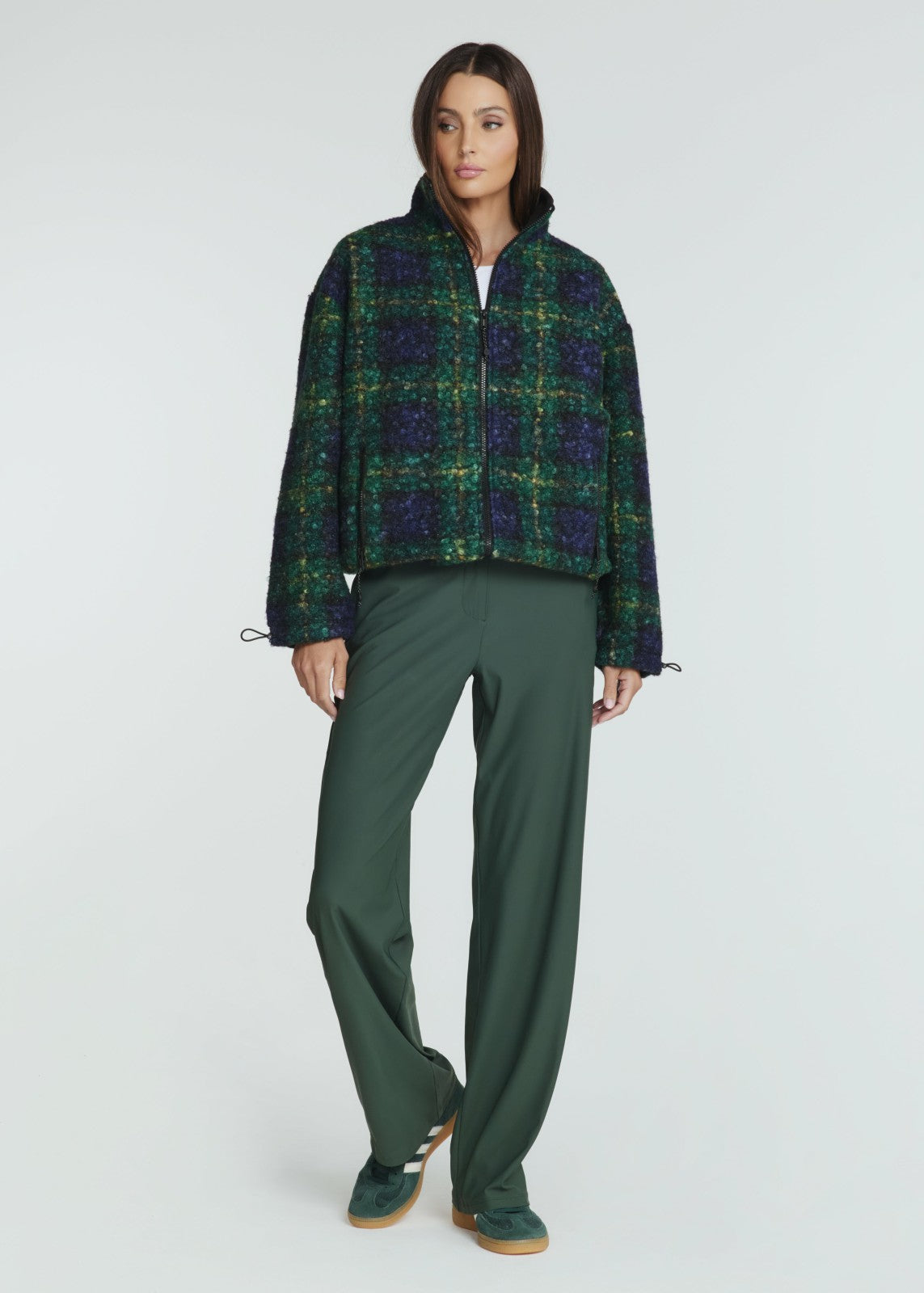 7Diamonds Naya Plaid Sherpa Jacket