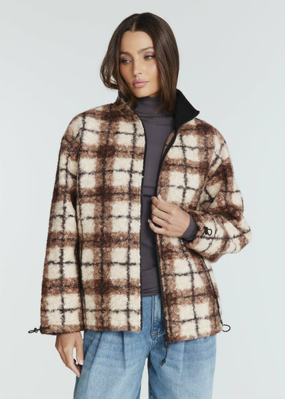 7Diamonds Naya Plaid Sherpa Jacket