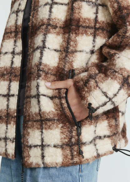 7Diamonds Naya Plaid Sherpa Jacket
