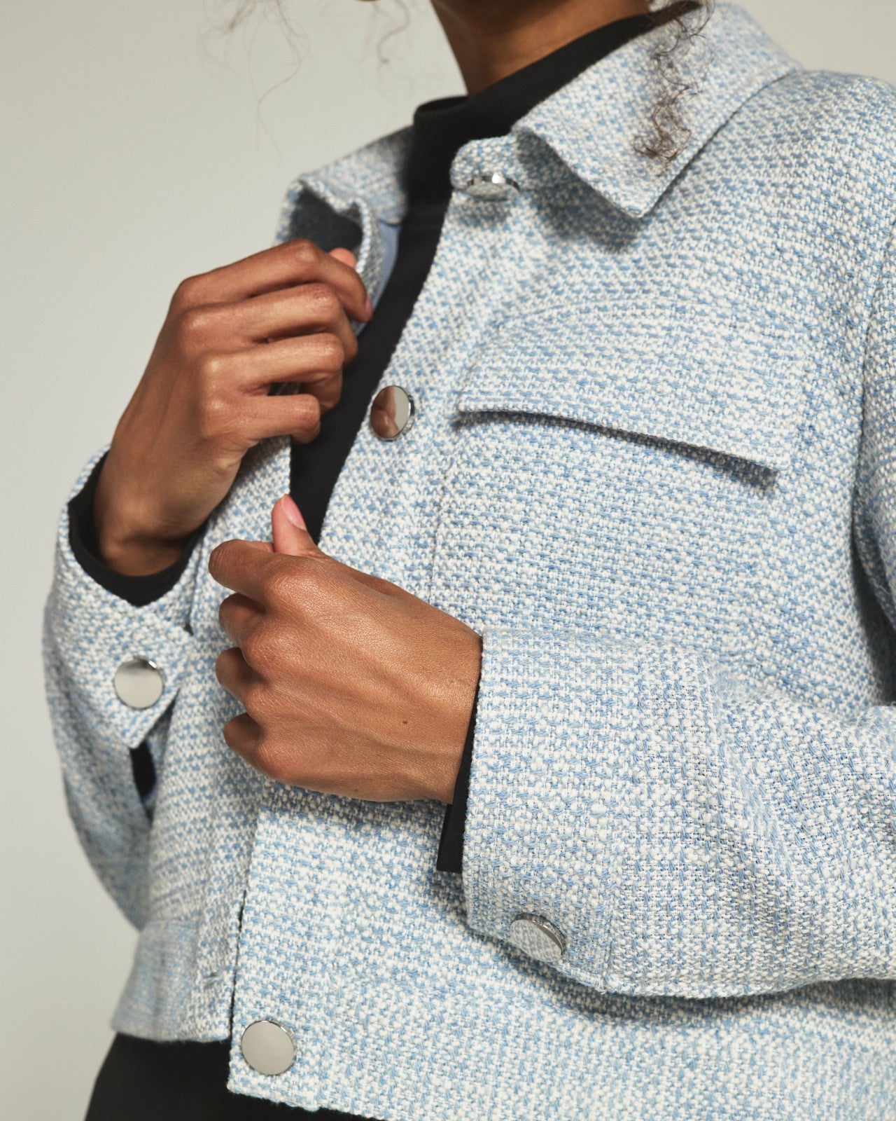 7Diamonds Olivia Crop Tweed Jacket