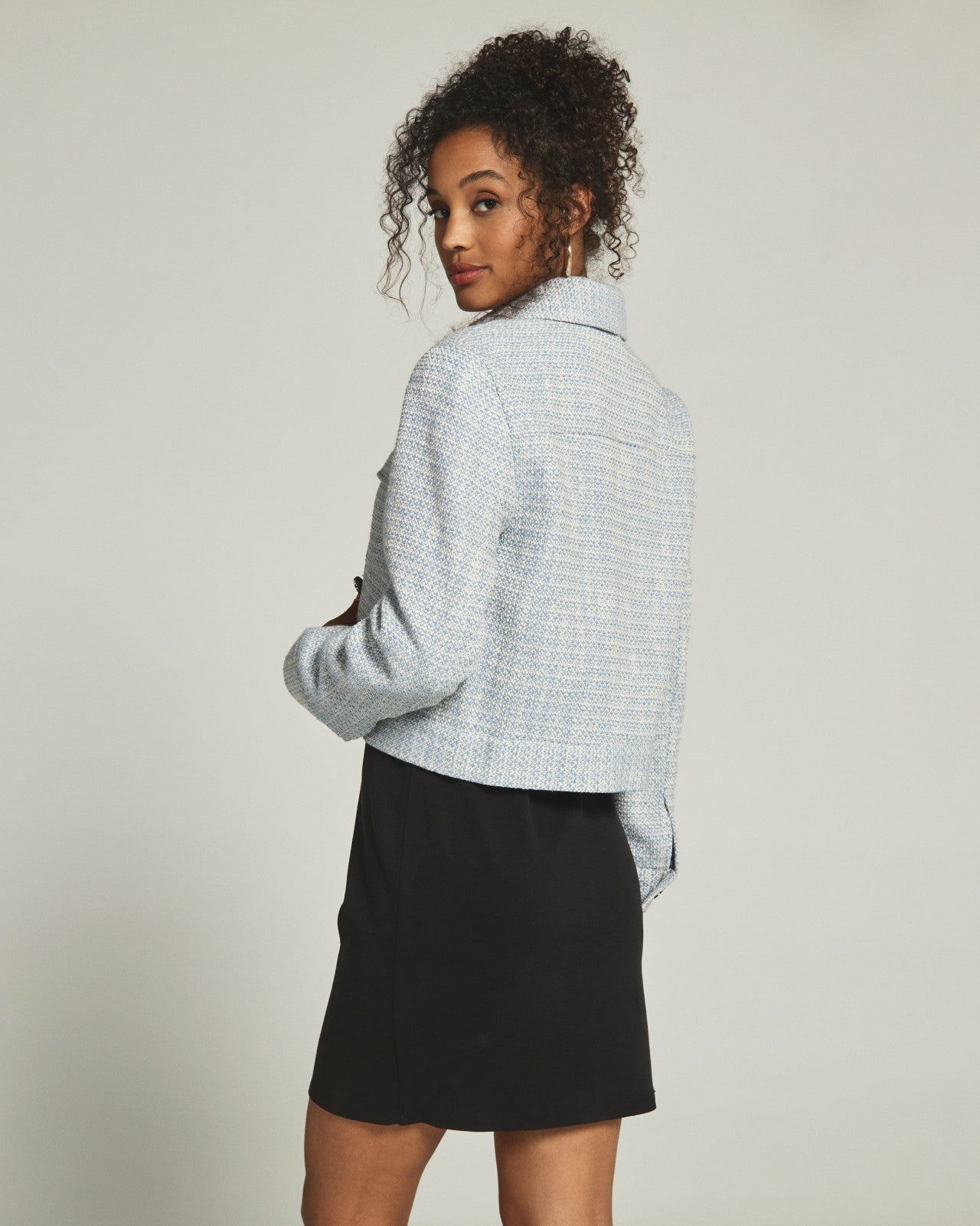 7Diamonds Olivia Crop Tweed Jacket