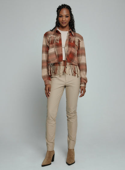 7Diamonds Generation™ Crop Fringe Jacket