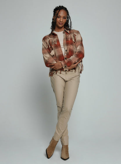 7Diamonds Generation™ Crop Fringe Jacket