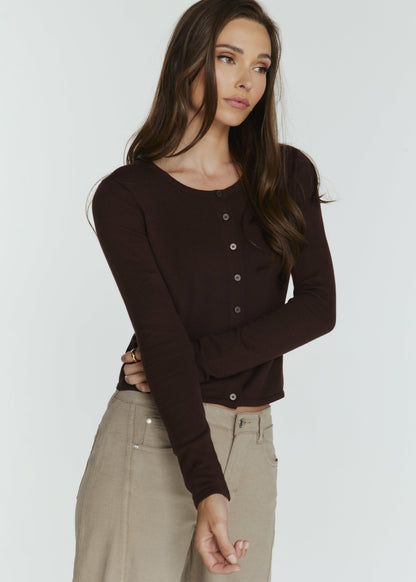 7Diamonds Mira Button Front Cardigan
