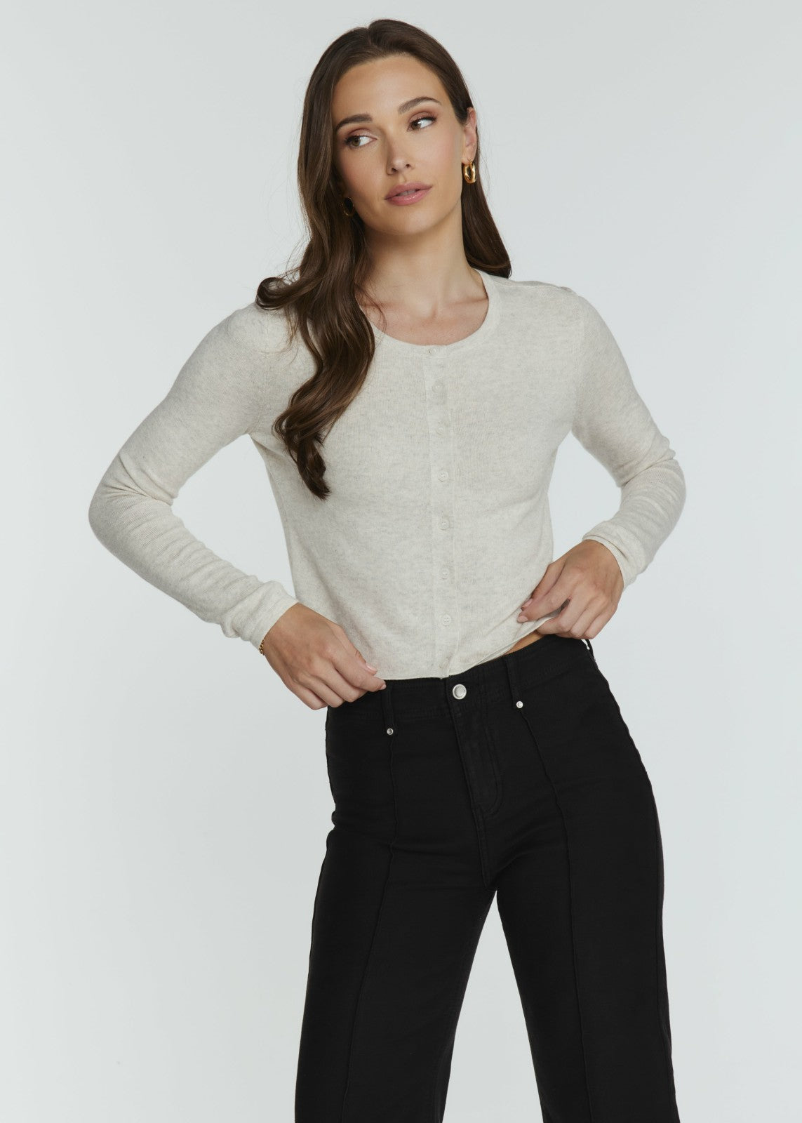 7Diamonds Mira Button Front Cardigan