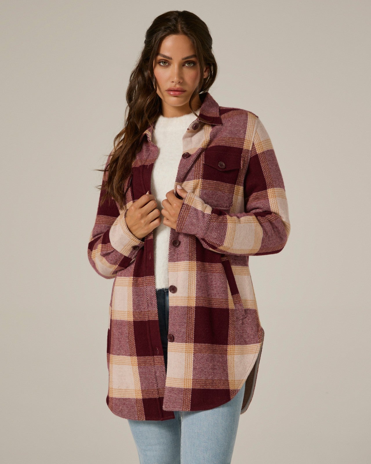 7Diamonds Generation Plaid Shacket