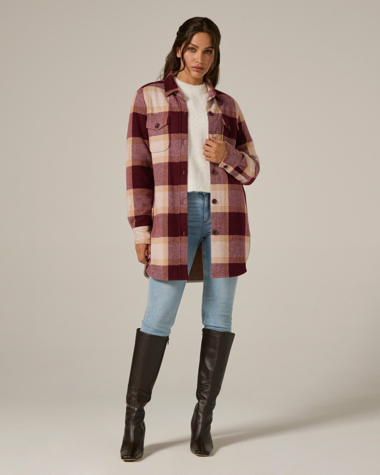 7Diamonds Generation Plaid Shacket